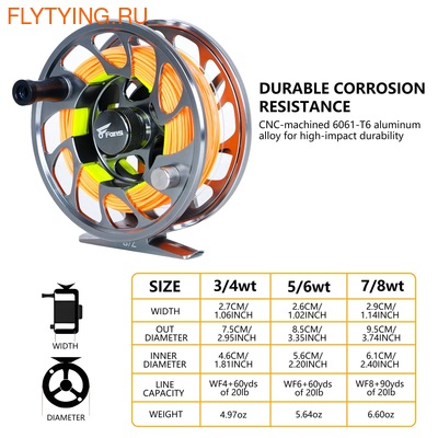 8Fans 10942    Fly Fishing Set Combo (,  4)